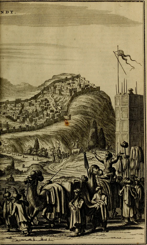 An illustration from Asia, of, Naukeurige beschryving van het rijk des Grooten Mogols, en een groot gedeelte van Indien ..., 1672, leaf 498