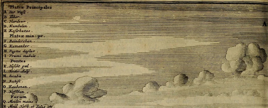 An illustration from Asia, of, Naukeurige beschryving van het rijk des Grooten Mogols, en een groot gedeelte van Indien ..., 1672, leaf 545