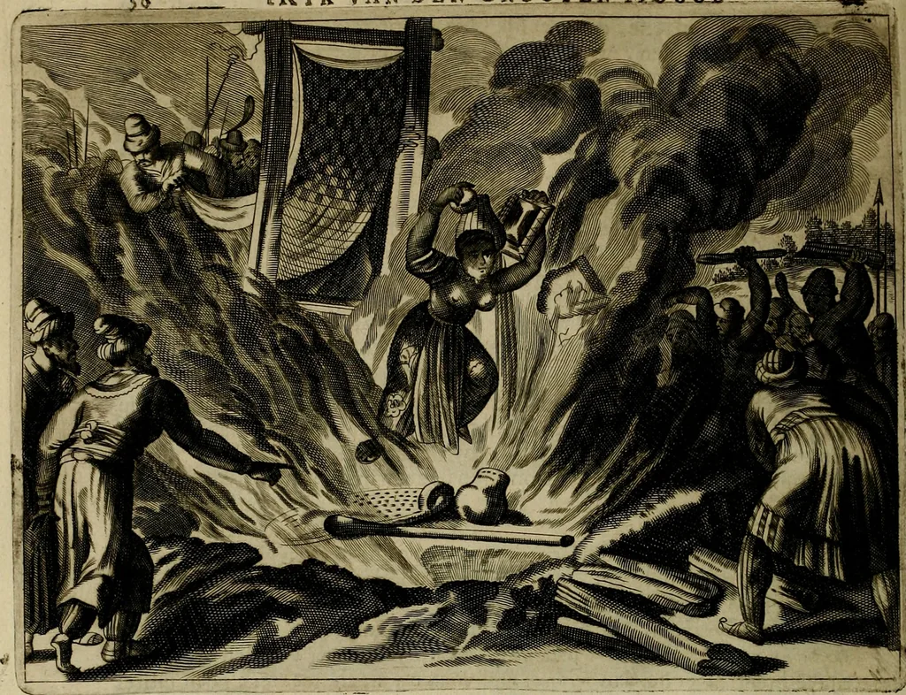 An illustration from Asia, of, Naukeurige beschryving van het rijk des Grooten Mogols, en een groot gedeelte van Indien ..., 1672, leaf 65