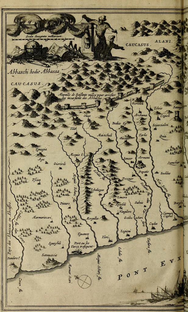 An illustration from Asia, of, Naukeurige beschryving van het rijk des Grooten Mogols, en een groot gedeelte van Indien ..., 1672, leaf 705