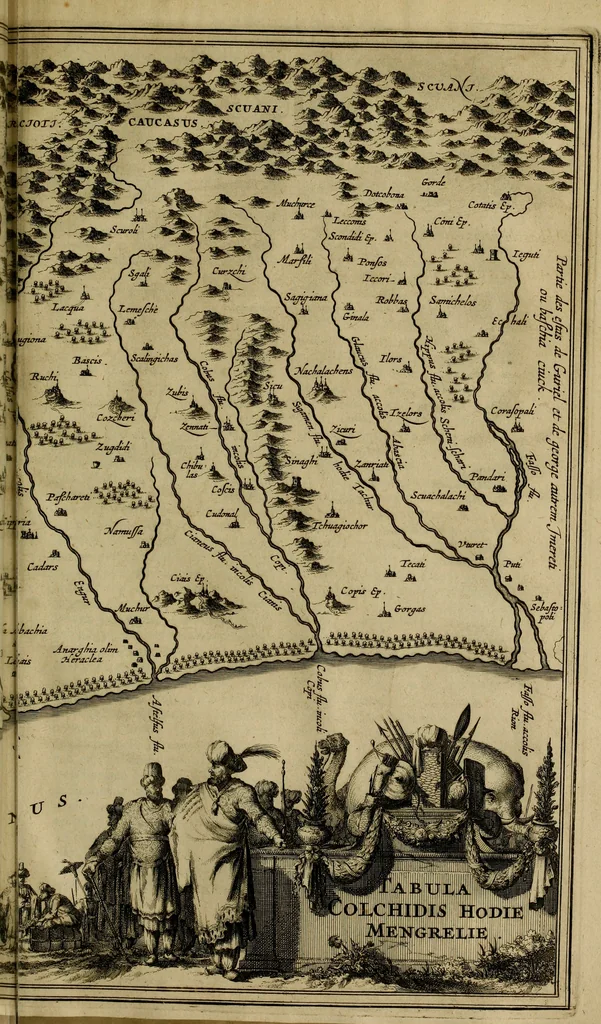 An illustration from Asia, of, Naukeurige beschryving van het rijk des Grooten Mogols, en een groot gedeelte van Indien ..., 1672, leaf 706