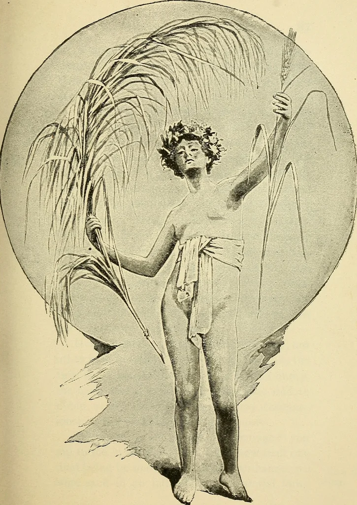 An illustration from As it is to be, 1892, leaf 102