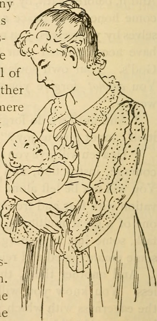 An illustration from As it is to be, 1892, leaf 139