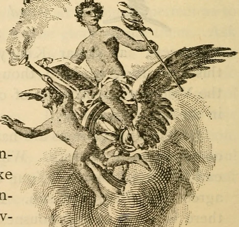 An illustration from As it is to be, 1892, leaf 147