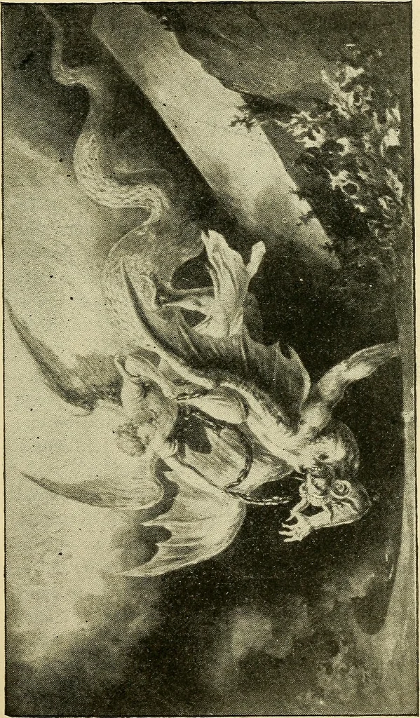 An illustration from As it is to be, 1892, leaf 196