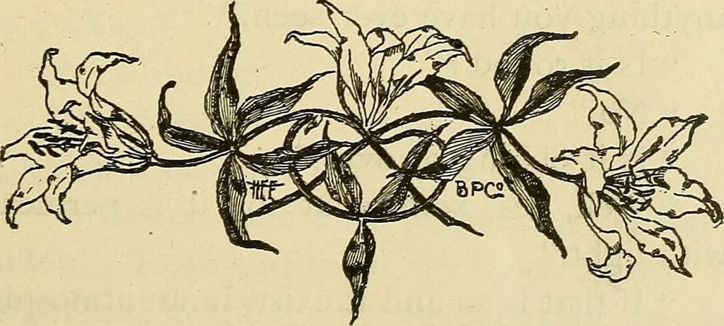 An illustration from As it is to be, 1892, leaf 54