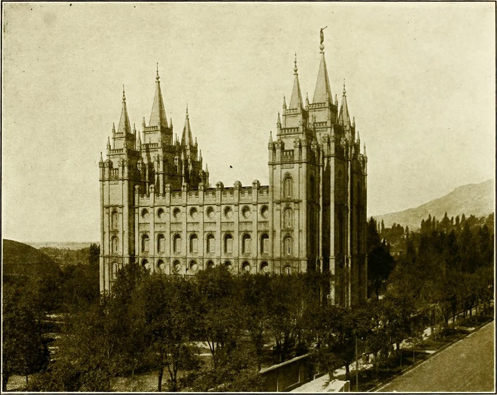 An illustration from A souvenir booklet containing many beautiful and interesting views of Salt Lake City and vicinity, 1915, leaf 8