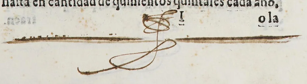 An illustration from Assiento y capitulacion, : que los señores presidente, y del Consejo Real de las Indias tomaron co[n] Adriano de Legaso, por si y en nombre del prior y consules de la Vniversidad de los Cargadores a las Indias de la ciudad de Seuilla, y demas personas interresadas en el comercio dellas, sobre a cobrança y administracio[n] del derecho de la aueria, y despacho de las armada y flotas de las Indias, por tiempo de seis años que començaràn a correr desde principio del venidero de 1628 y se cumpliràn en fin del de 633., 1627, leaf 43