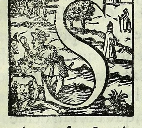 An illustration from Assiento y capitvlacion, qve los señores presidente, y del Consejo Real de las Indias tomaron con el prior, y consules, y comercio de Seuilla, sobre la cobranca, y administració del derecho de la aueria, y despacho de las armadas, y flotas de las India.../ Consejo de Indias (Spain), 1640, leaf 9
