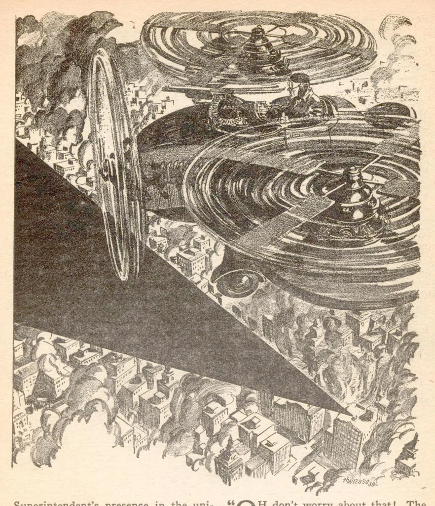 An illustration from Astounding Stories of Super-Science v04 n01 [1930-10], 1930, leaf 26