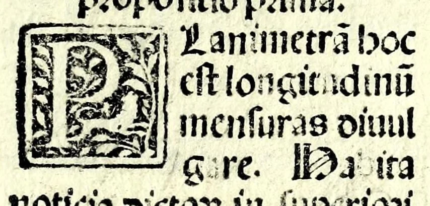 An illustration from Astrolabij quo primi mobilis motus deprehenduntur canones, 1512, leaf 47