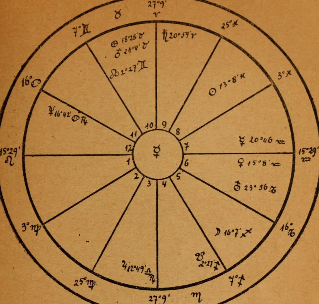 An illustration from Astrologische Kollektion zum Selbststudium, 1919, leaf 114