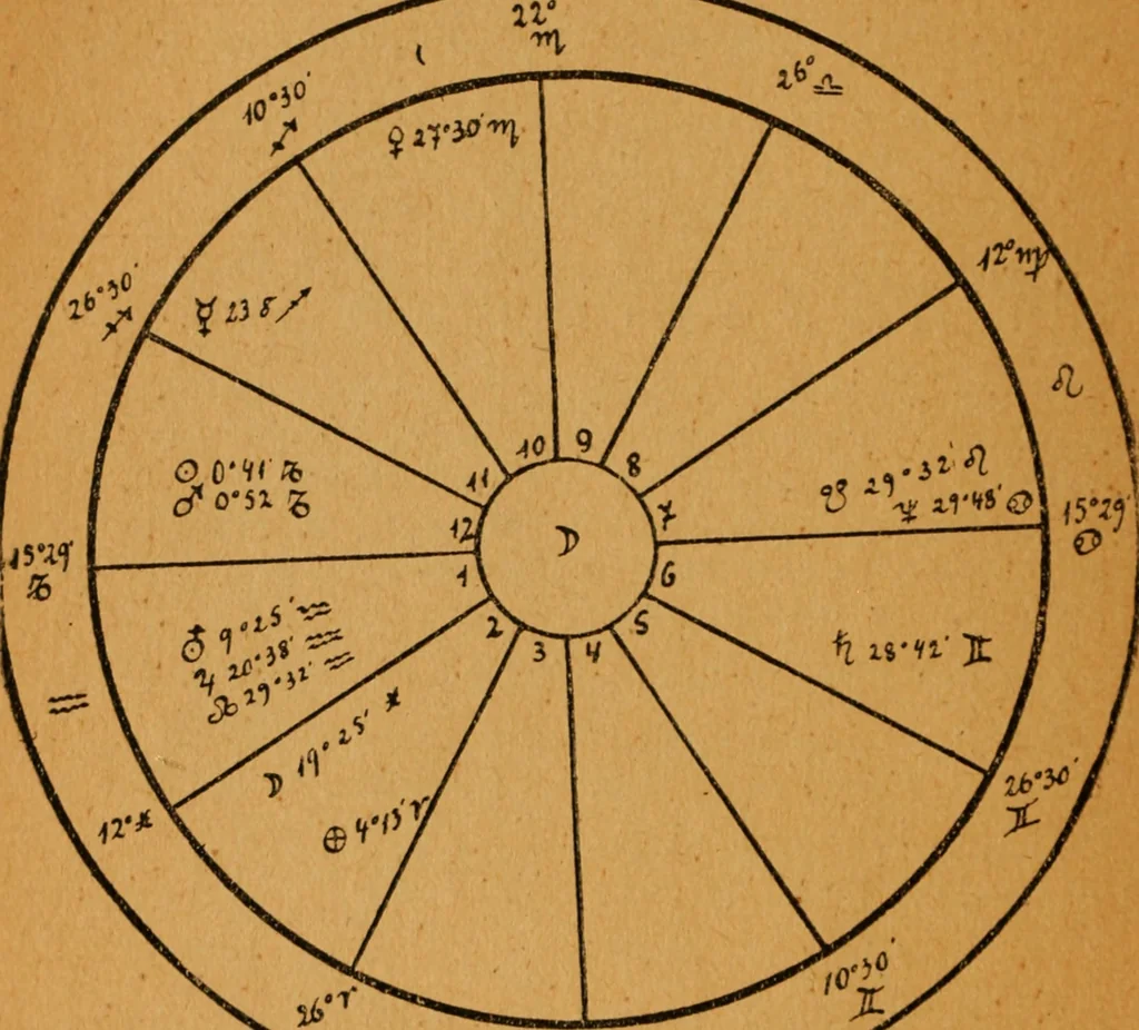 An illustration from Astrologische Kollektion zum Selbststudium, 1919, leaf 13