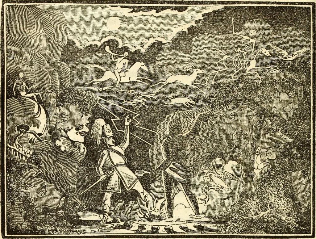 An illustration from The astrologer of the nineteenth century, 1825, leaf 105