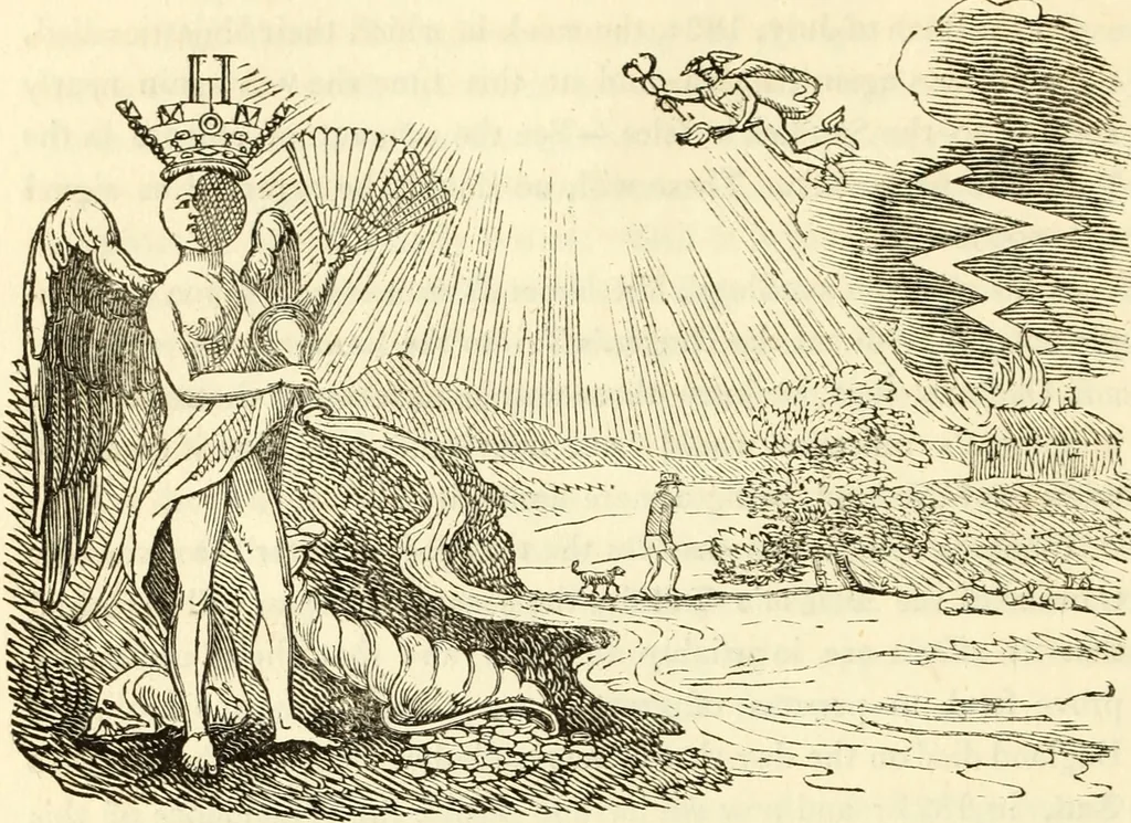 An illustration from The astrologer of the nineteenth century, 1825, leaf 209
