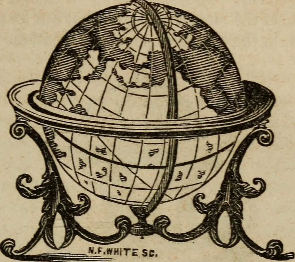 An illustration from Astronography, or, Astronomical geography, with the use of globes : arranged either for simultaneous reading and study in classes, or for study in the common method, 1854, leaf 306