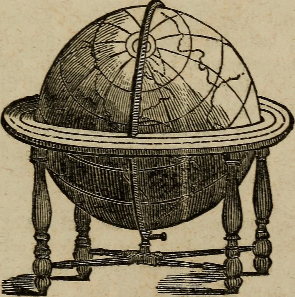 An illustration from Astronography, or, Astronomical geography, with the use of globes : arranged either for simultaneous reading and study in classes, or for study in the common method, 1854, leaf 306