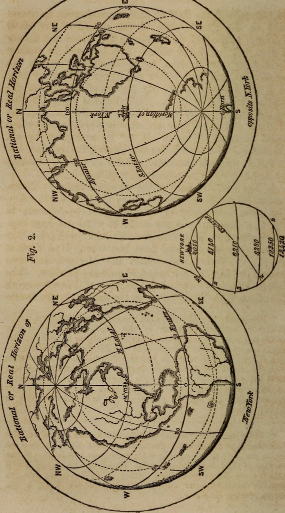 An illustration from Astronography, or, Astronomical geography, with the use of globes : arranged either for simultaneous reading and study in classes, or for study in the common method, 1854, leaf 97