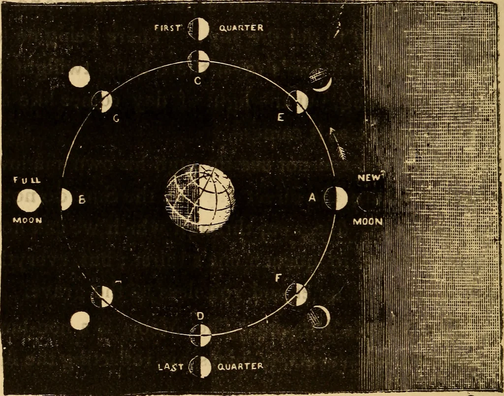An illustration from Astronomical geography, 1887, leaf 37
