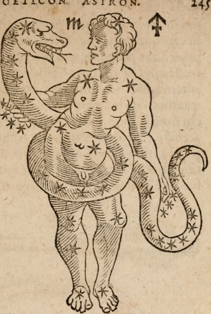 An illustration from Astronomica veterum scripta isagogica Graeca & Latina, 1589, leaf 412