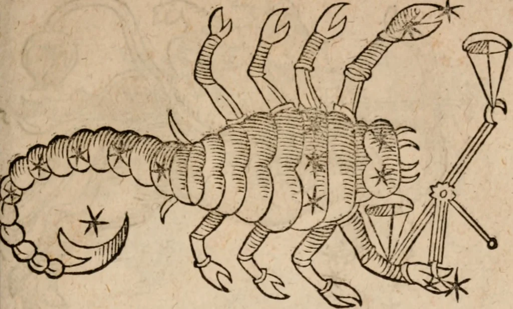 An illustration from Astronomica veterum scripta isagogica Graeca & Latina, 1589, leaf 424