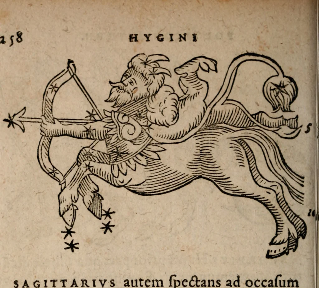 An illustration from Astronomica veterum scripta isagogica Graeca & Latina, 1589, leaf 425