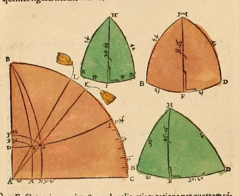 An illustration from Astronomicum cæsareum, 1540, leaf 106