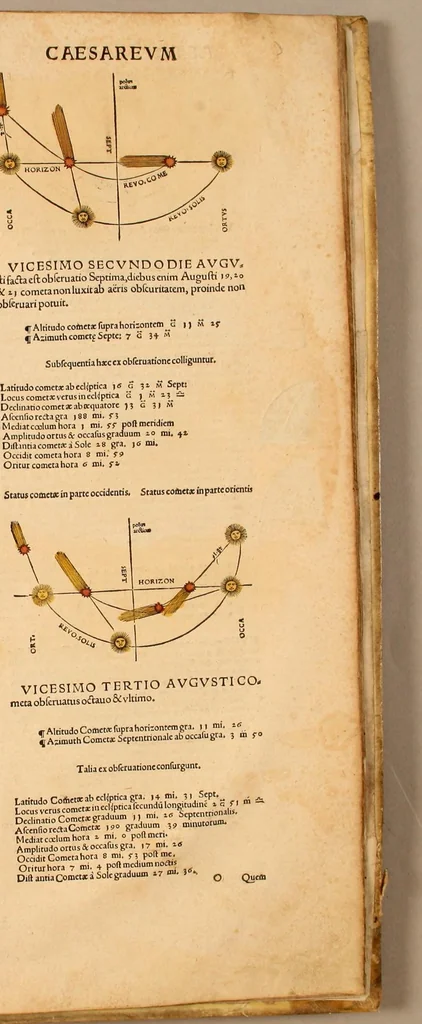 An illustration from Astronomicum cæsareum, 1540, leaf 114