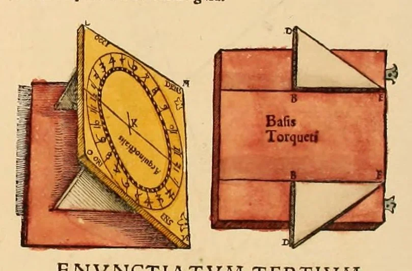 An illustration from Astronomicum cæsareum, 1540, leaf 119