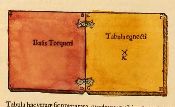An illustration from Astronomicum cæsareum, 1540, leaf 119