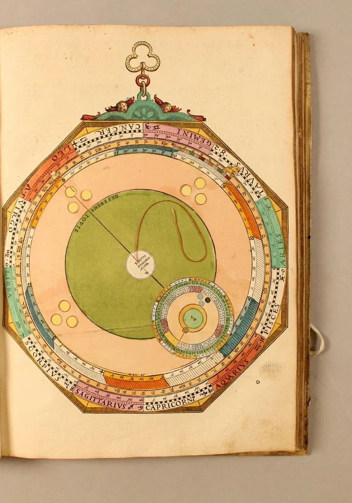 An illustration from Astronomicum cæsareum, 1540, leaf 29