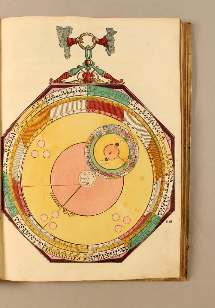 An illustration from Astronomicum cæsareum, 1540, leaf 33