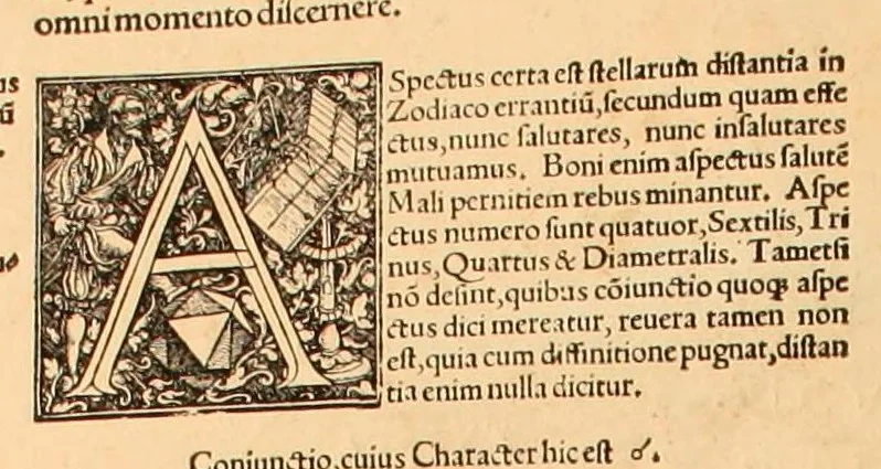 An illustration from Astronomicum cæsareum, 1540, leaf 50