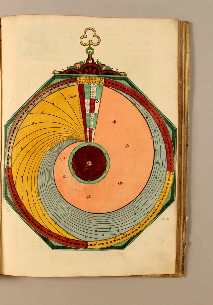An illustration from Astronomicum cæsareum, 1540, leaf 55