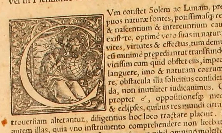 An illustration from Astronomicum cæsareum, 1540, leaf 58
