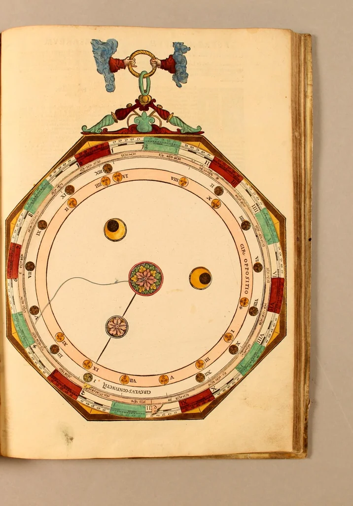 An illustration from Astronomicum cæsareum, 1540, leaf 63