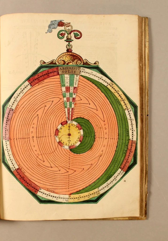 An illustration from Astronomicum cæsareum, 1540, leaf 65