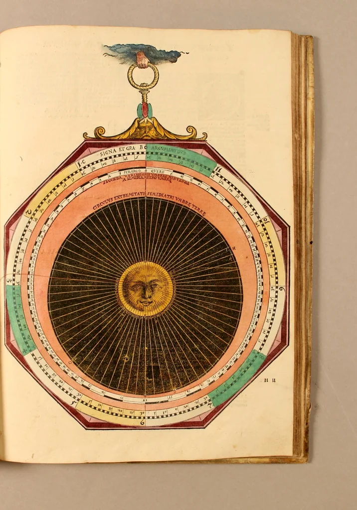 An illustration from Astronomicum cæsareum, 1540, leaf 67