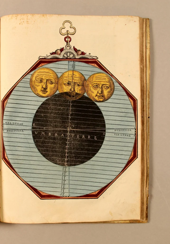 An illustration from Astronomicum cæsareum, 1540, leaf 71