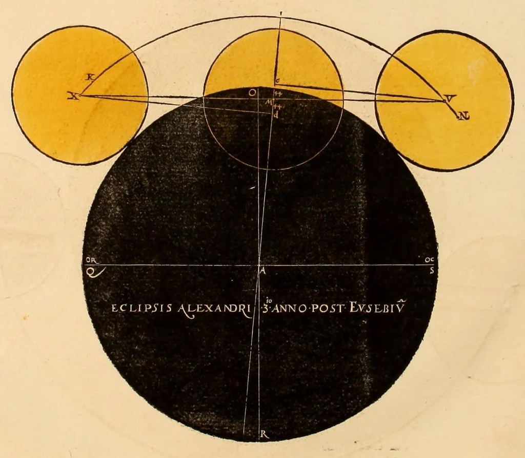 An illustration from Astronomicum cæsareum, 1540, leaf 78