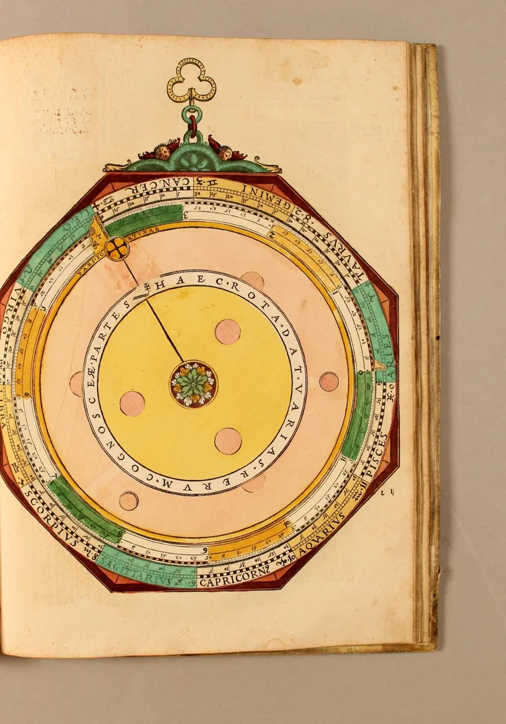 An illustration from Astronomicum cæsareum, 1540, leaf 89