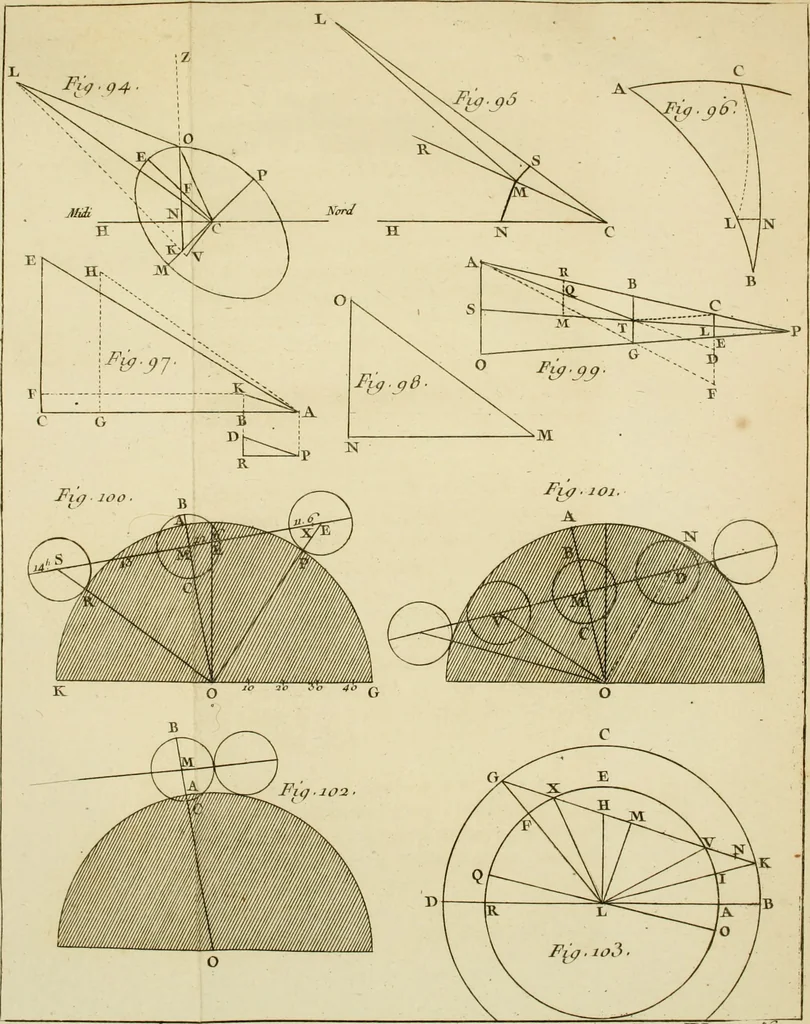 An illustration from Astronomie, 1771, leaf 472