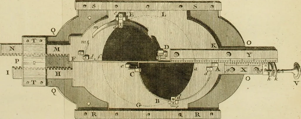 An illustration from Astronomie, 1771, leaf 864