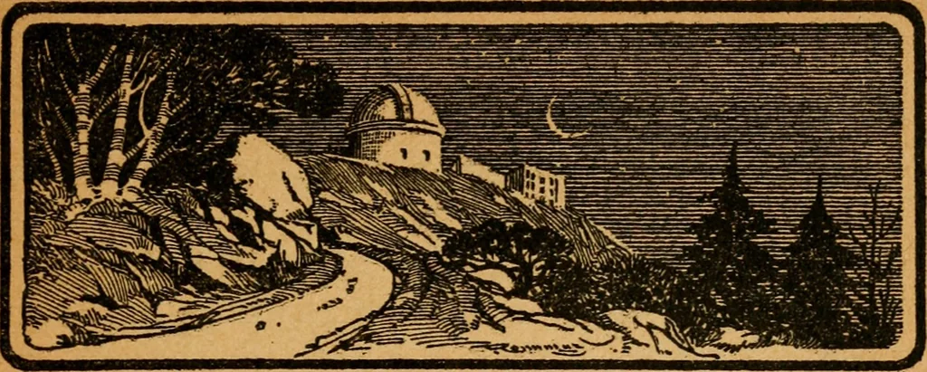 An illustration from Astronomy and the Bible;, 1919, leaf 100