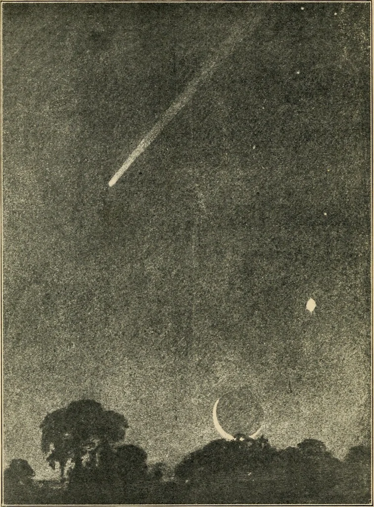 An illustration from Astronomy and the Bible;, 1919, leaf 147