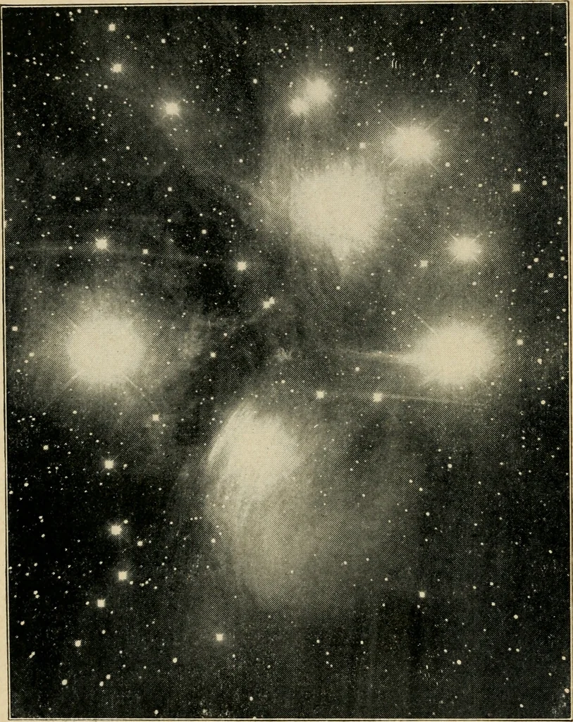 An illustration from Astronomy and the Bible;, 1919, leaf 183