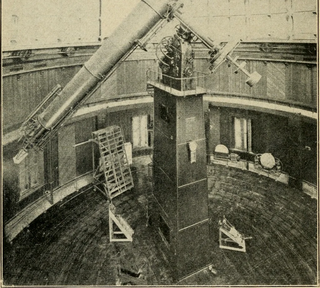 An illustration from Astronomy and the Bible;, 1919, leaf 219