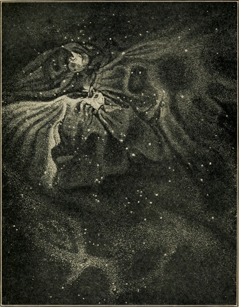 An illustration from Astronomy and the Bible;, 1919, leaf 291