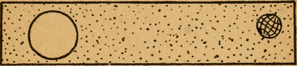 An illustration from Astronomy and the Bible;, 1919, leaf 82