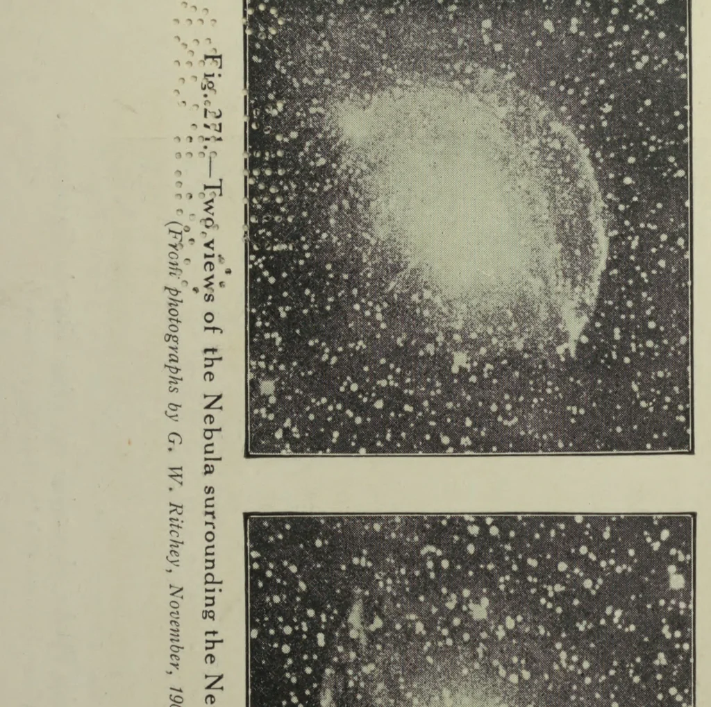 An illustration from Astronomy for all, 1911, leaf 439